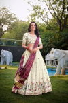 Gatha By Lnb Khadi Cotton With Sequins And Thread Embroidery Work Lahenga Choli With Dupatta Wholesale Market Surat